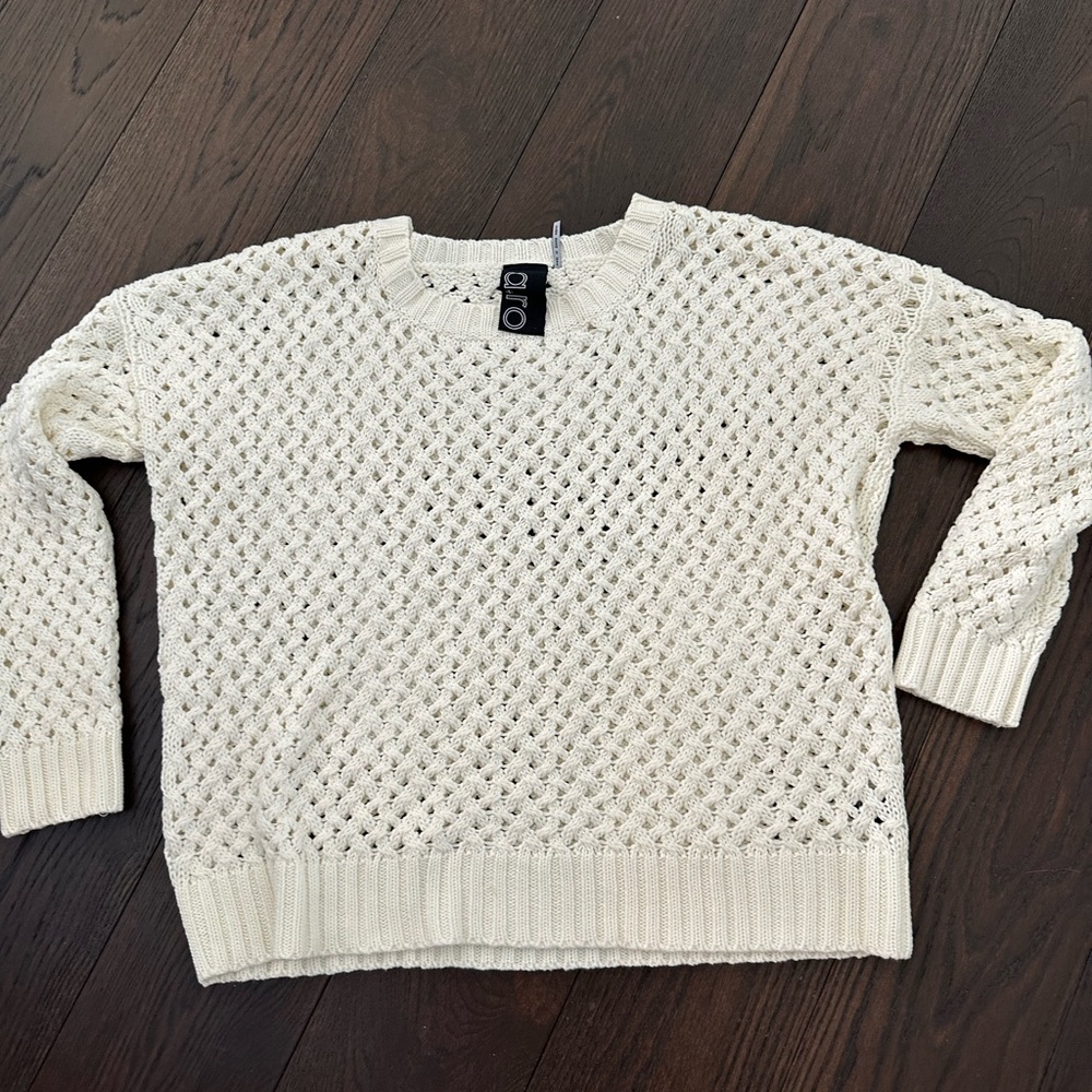 Women's Cream Knit Sweater